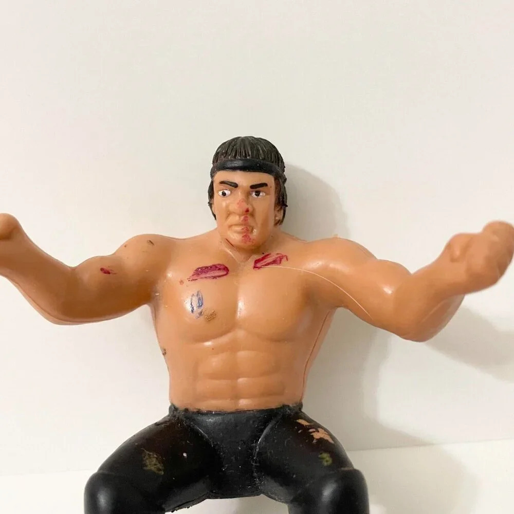 Vtg 1986 WWF LJN Wrestling Superstars Ricky The Dragon Steamboat Thumb Wrestler - Picture 12 of 14